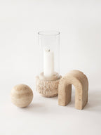 Travertijn boekensteun